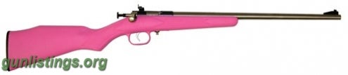 Rifles CRICKETT 22 SS/PINK SYNTHETIC 22 LR. Buy Now For Christ