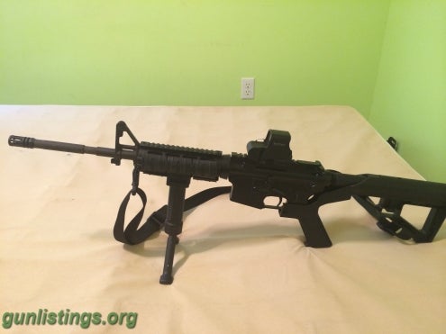 Rifles Delton AR-15 With Multiple Attachments