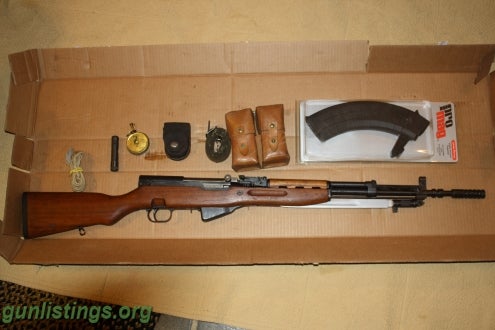 Rifles FS/FT New Yugo SKS, 40 Rd Mag, Grenade Launcher, Extras