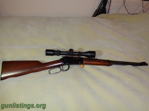 Rifles Henry Lever 22lr With 3x9 Bushnell Scope
