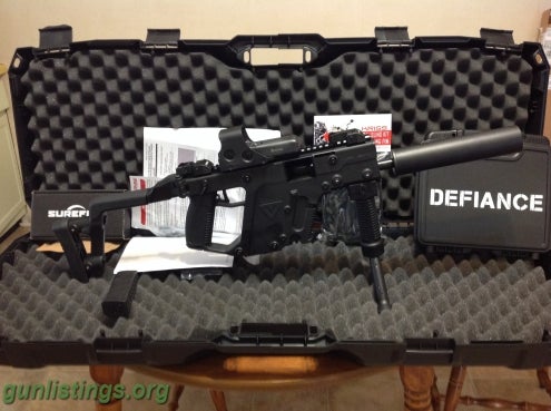 Rifles Kriss Vector SBR W/ Defiance Suppressor