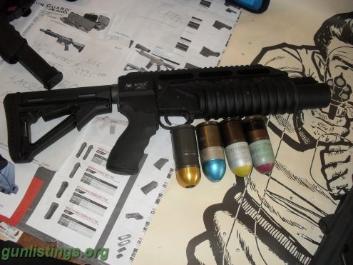 Rifles LMT 40mm Gernade Launcher With Ammo!!Spikes Tact.Kaos