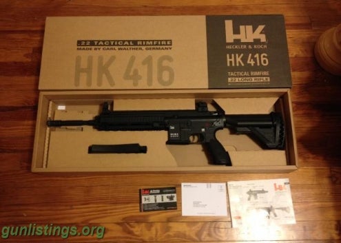 Rifles LNIB HK 416 .22 LONG RIFLE
