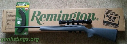 Rifles Remington 597/scope .22