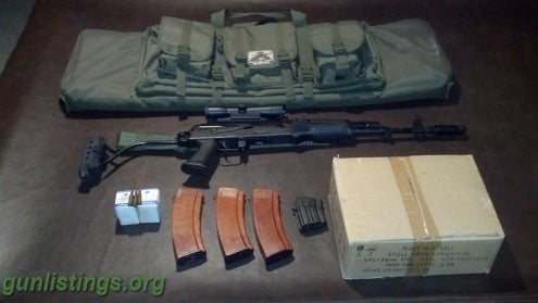 Rifles Romanian AK 74 Rifle W/ Extras +1100 Rds Ammo