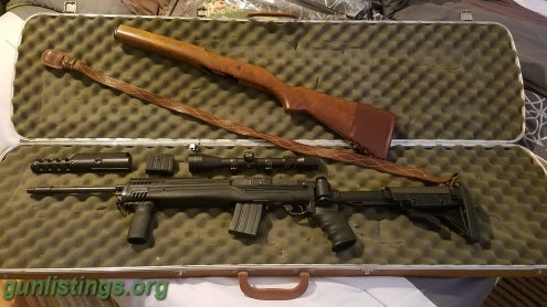 Rifles Ruger .223 (5.56 X 45) Mini 14 Ranch With EXTRAS!