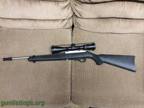 Rifles Ruger 10/22 Stainless With Nikon Scope