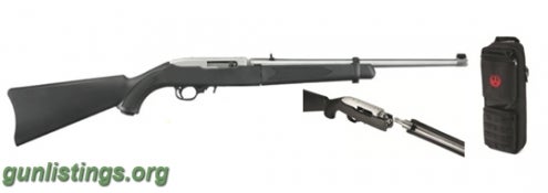 Rifles Ruger 10/22 Takedown, 22lr, Stainless, W/bakcpack NEW