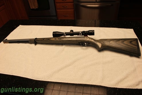 Rifles Ruger M77 50 Cal Muzzle Loader And Scope