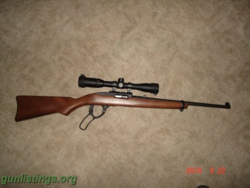 Rifles Ruger Mod 96/22Mag W/ Scope