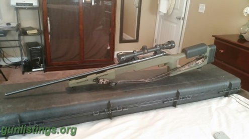 Rifles Savage Model 110 7mm W/Sniper Stock & Bushnell Scope
