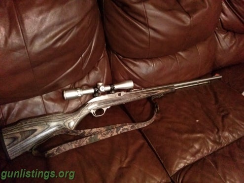 Rifles Stainless Marlin 22 Scope And Ammo