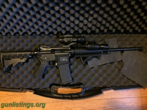 Rifles S&W MP Sport AR 15 W/ Strikefire Red Dot Scope