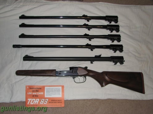Rifles TCR 83 Aristocrat With 5 Sets Of Barrels Unfired Cond.