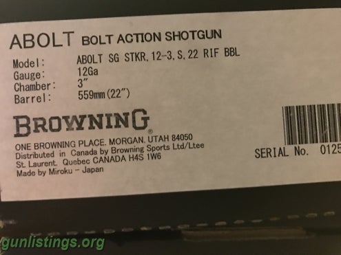 Shotguns Browning