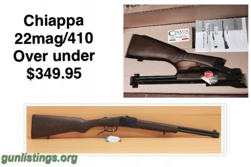 Shotguns CHIAPPA 22MAG/410 OVER UNDER