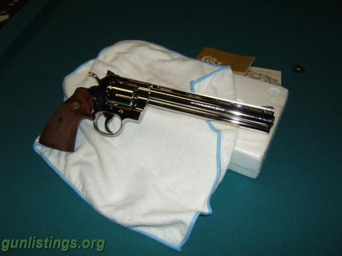 Shotguns Colt -- PYTHON TARGET NICKEL 38 SPECIAL CTG 8' BARREL