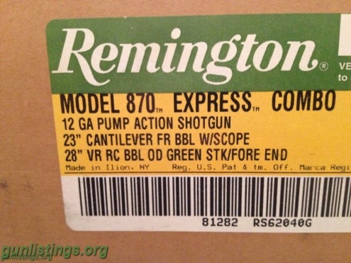 Shotguns Remington 870 Express Combo, 12 Gauge NIB