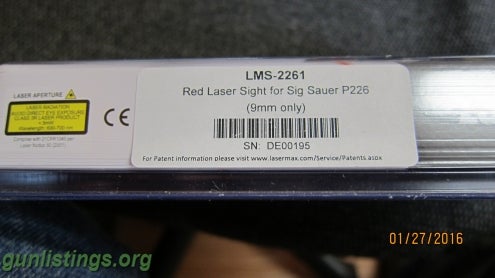 Accessories LaserMax LMS-2261 For P226 NIB
