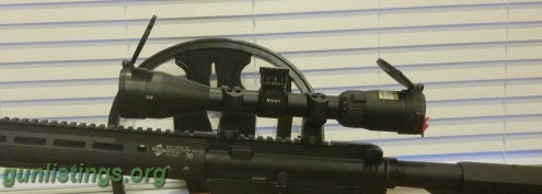 Rifles Nikon P-223 3-9x40 Warne QD Rings