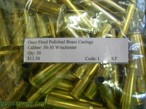 Ammo 150 30-30 Brass Casings For Reloading