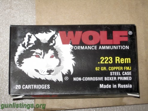 Ammo 223 Rem Wolf Ammo