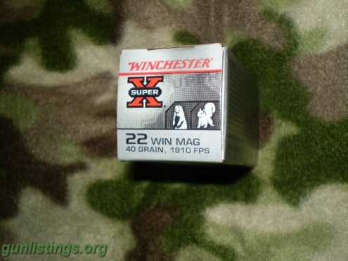 Ammo 2-50 Rd Boxes Win .22 MAG WRM