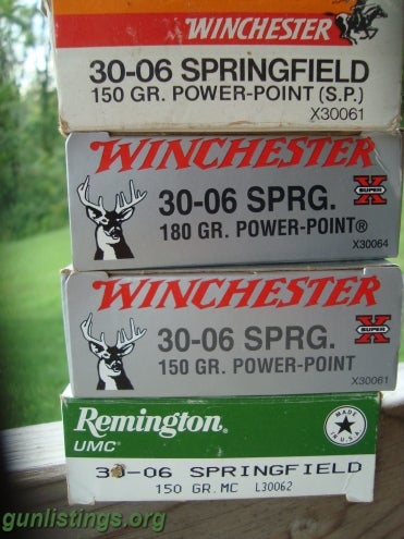Ammo 8 Boxes Of 30-06 Sprng Feild