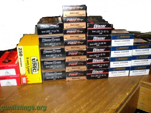 Ammo 9MM AMMO (2650 Rds Total Or 2 Separate Packages)