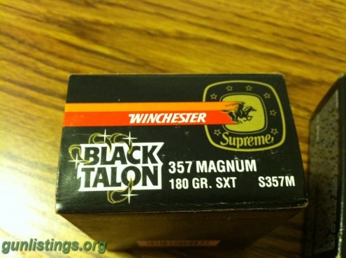 Ammo Black Talon 357 Magnum 2 Full Boxes