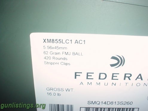 Ammo For Trade: Federal M855/ss109 Ap Ammo