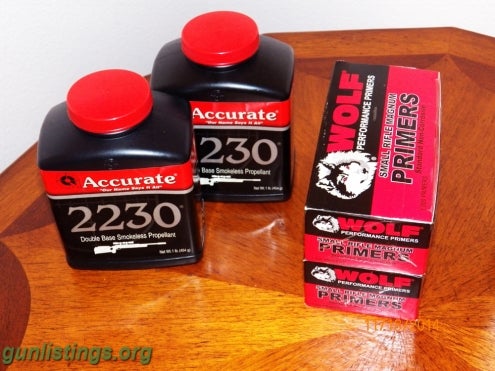 Ammo RIFLE POWDERS AA3100 And 2300, Primers