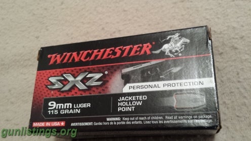 Ammo Winchester 9mm Hollow Point Ammunition