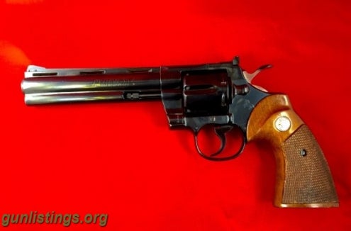 Pistols 6' Colt Python Blued Perfect Condition