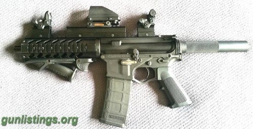 Pistols ATI Omni-Hybrid 5.56 AR-15 PISTOL W Red DOT & MORE