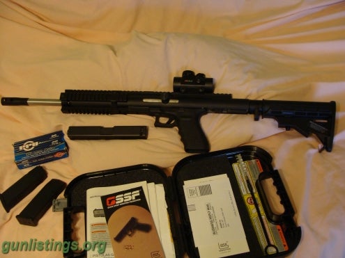 Pistols Glock 20sf 10mm W/carbine Upper