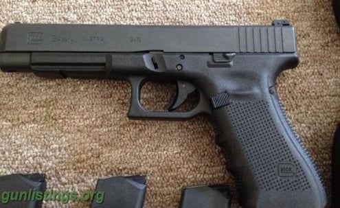 Pistols Glock 34 Gen 4 With Four 17 Rd Magazines
