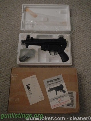 Pistols HECKLER&KOCH SP89 NEW HK SP-89 9MM PISTOL H&K MP5K
