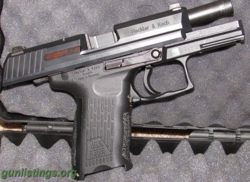 Pistols HK P2000 V3 .40 Cal Ambidextrous Ex Cond. Phosphorous S