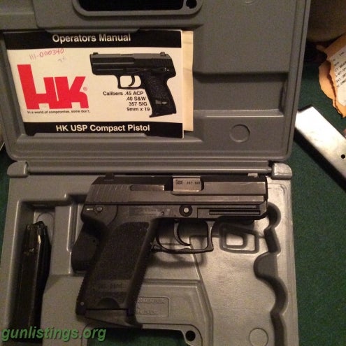 Pistols HK USP COMPACT 357 Sig. Nice Used Gun