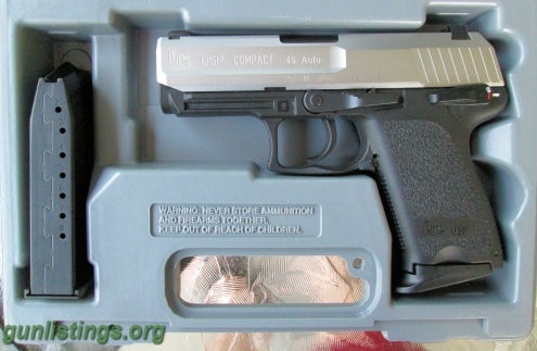 Pistols HK USP Compact 45 Stainless