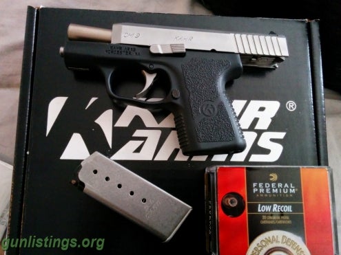 Pistols Kahr CM9. Ammunition & IWB CC Holster Included.