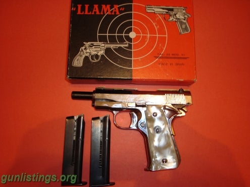 Pistols Llama Model XV. 22 Cal.