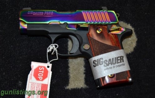 Pistols NIB Sig Sauer P238 Rainbow .380acp W/ NiteSites