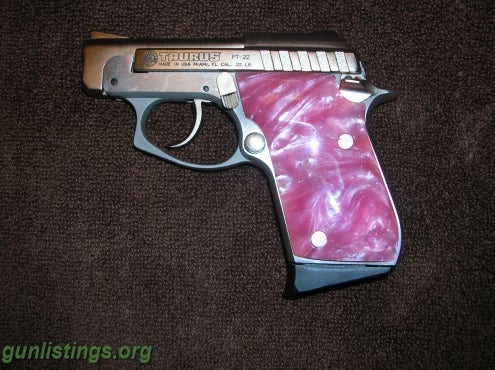Pistols Pearl Pink Grip Taurus PT 22