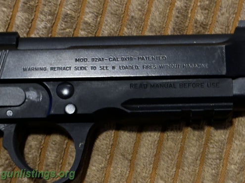 Pistols Pietro Beretta 92A1 9x19 Calb.