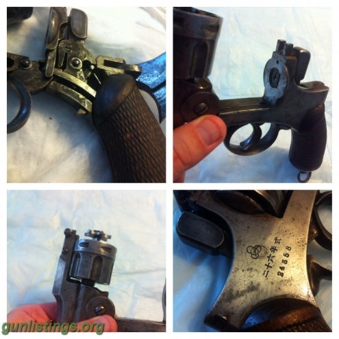 Pistols Rare Japanese 9mm Wartime Revolver