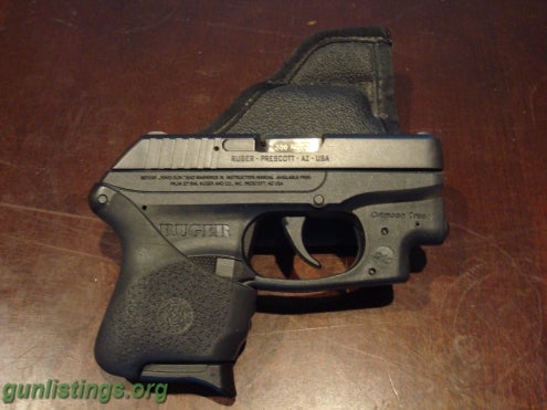Pistols Ruger LCP W/ Crimson Trace, Ammo