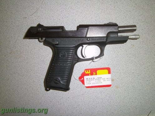 Pistols Ruger P85 9mm Handgun