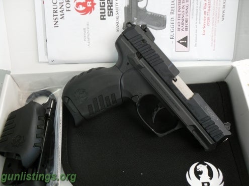 Pistols Ruger SR22 Pistol 3600, 22 LR, 3.5 In, Black, NEW